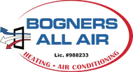 A logo for Bogners all Air Heating and Air Conditioning