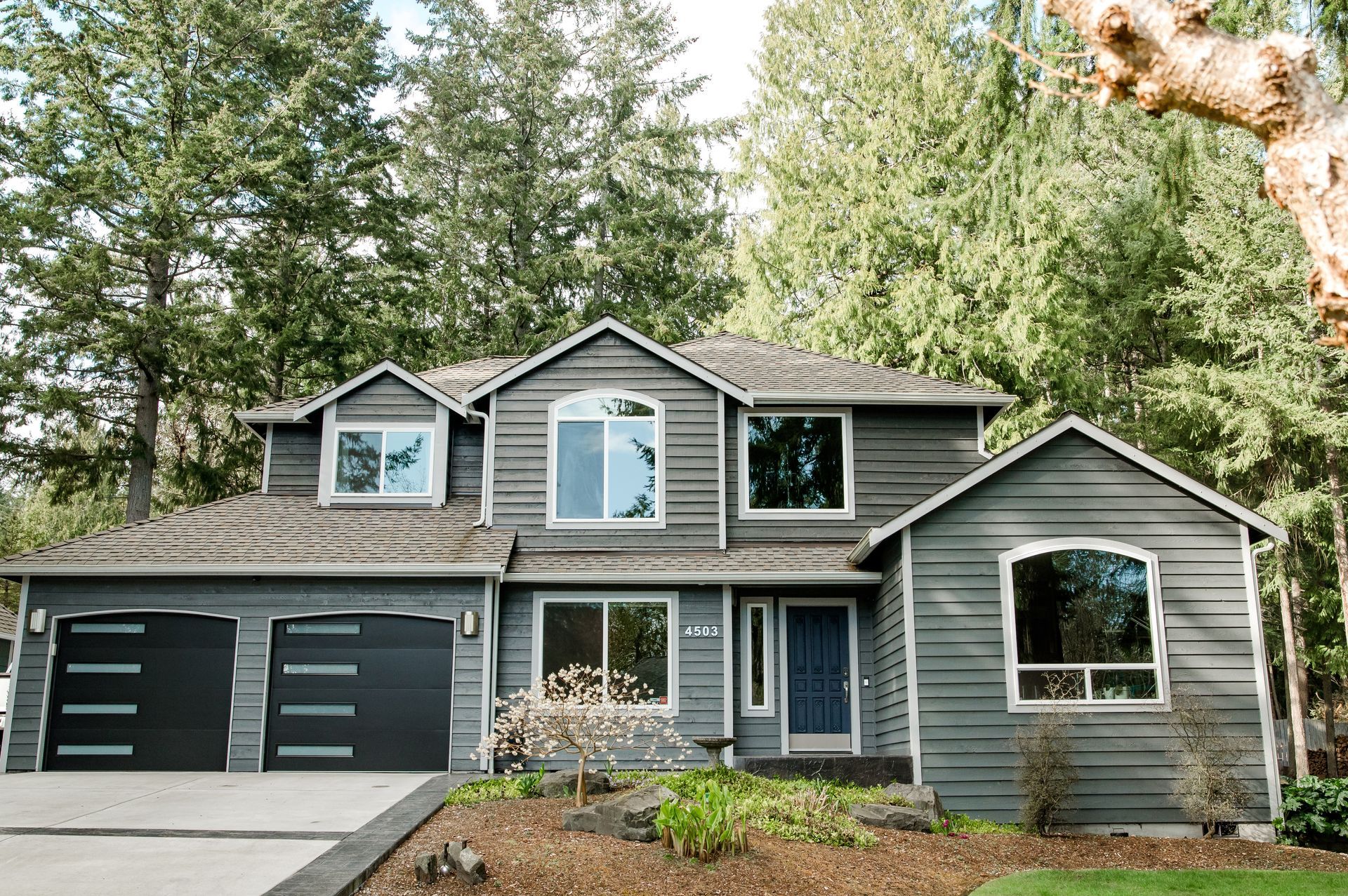 House at Night — Gig Harbor, WA — Harbor Quality Painting, LLC House at Night — Gig Harbor, WA — Harbor Quality Painting, LLC