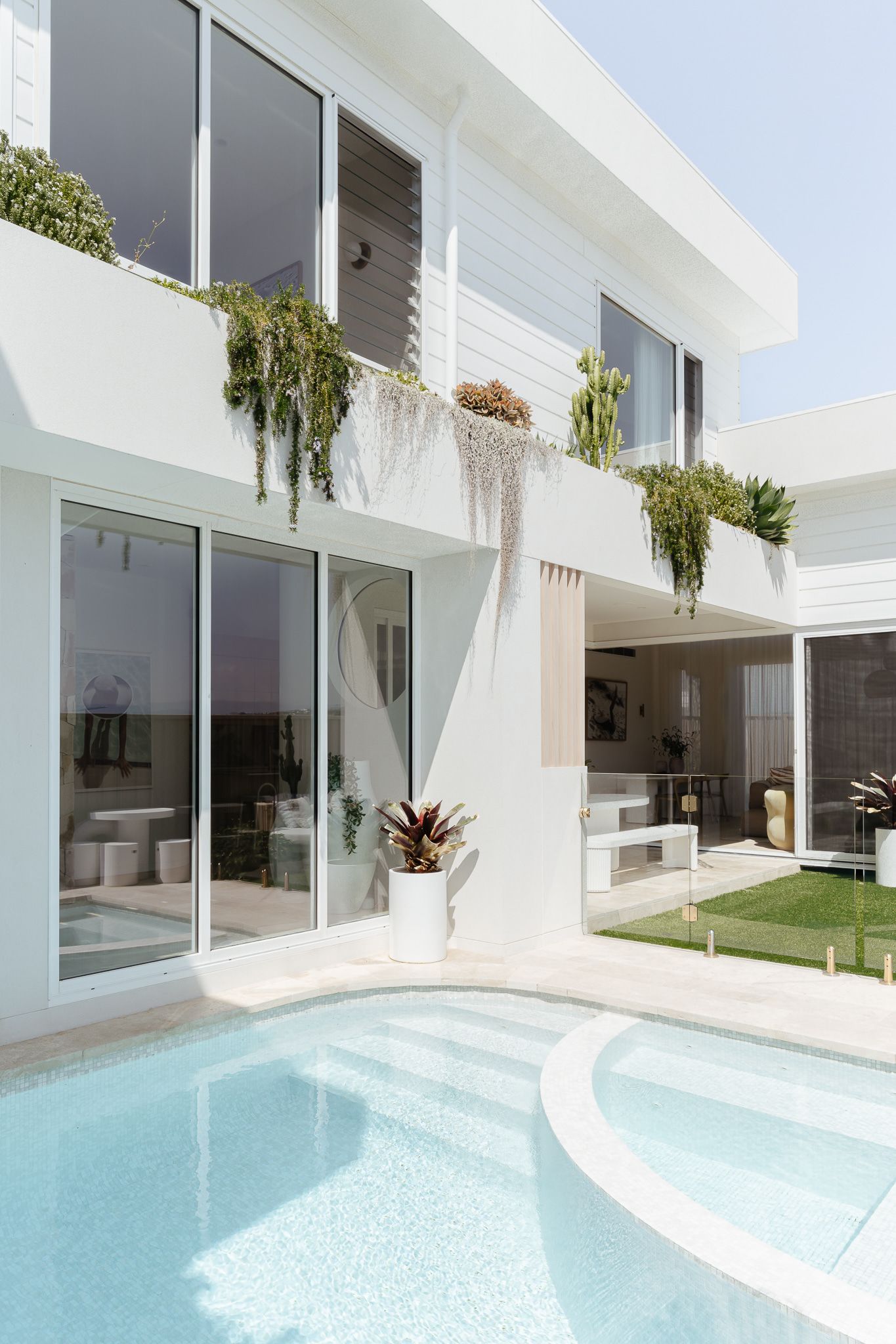 Modern White House With a Pool and Lush Greenery — SDC Building Design In Kiama, NSW