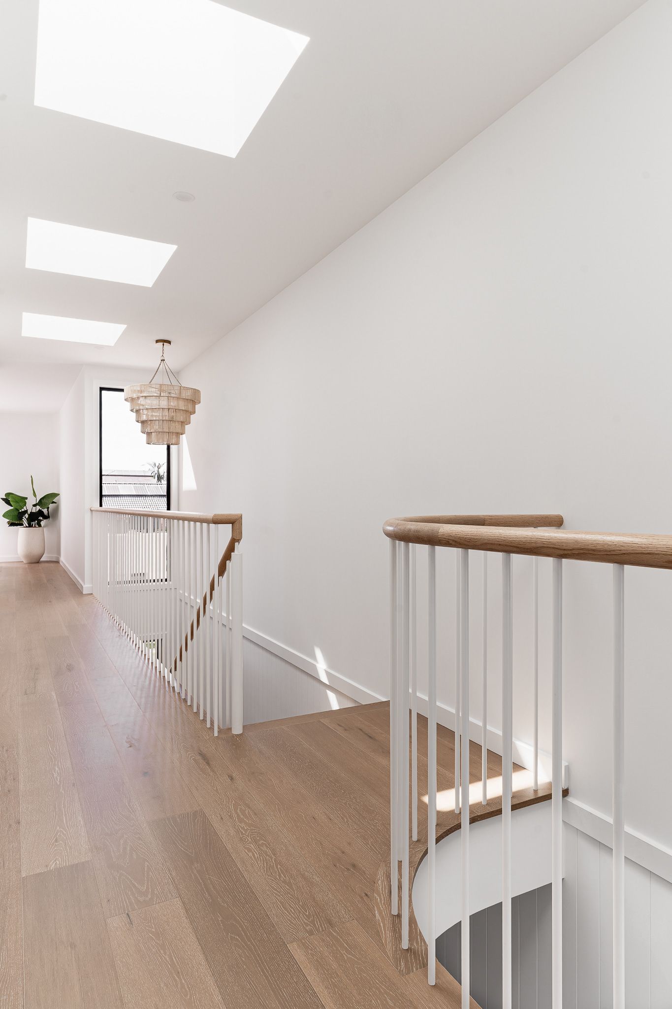 Bright Hallway With Wood Floors — SDC Building Design In Kiama, NSW