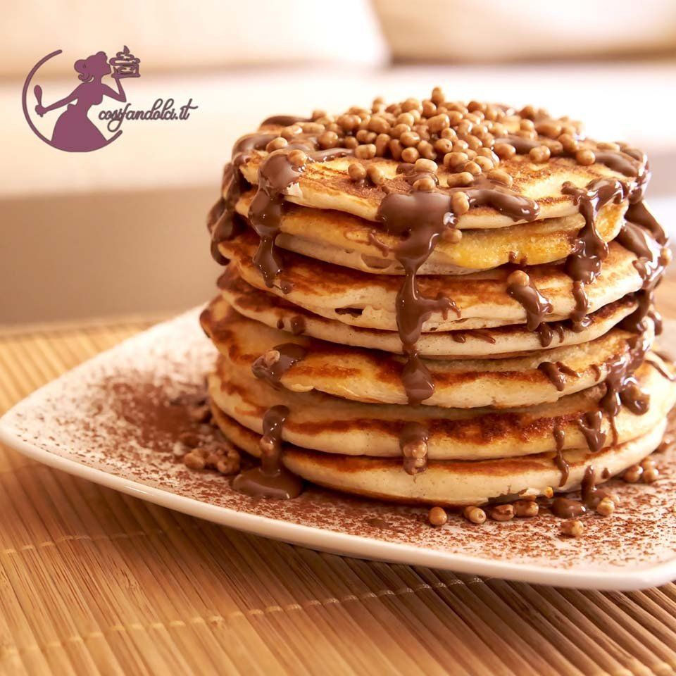 Pancake con cioccolato fuso
