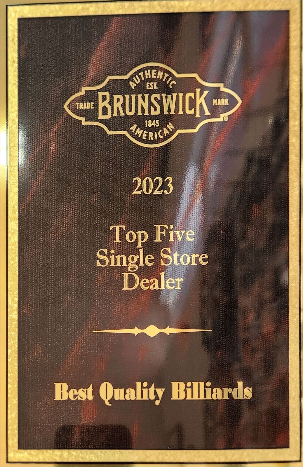 Best Quality Billiards - Brunswick Top5 Independent Dealer Nationwide 2024