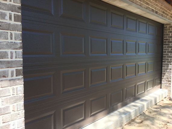 Dark Wooden Garage Door