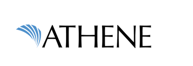 Athene life insurance logo in bold black font