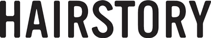 HAIRSTORY in bold, black text.