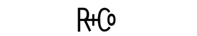 R+Co logo. The letters are black.