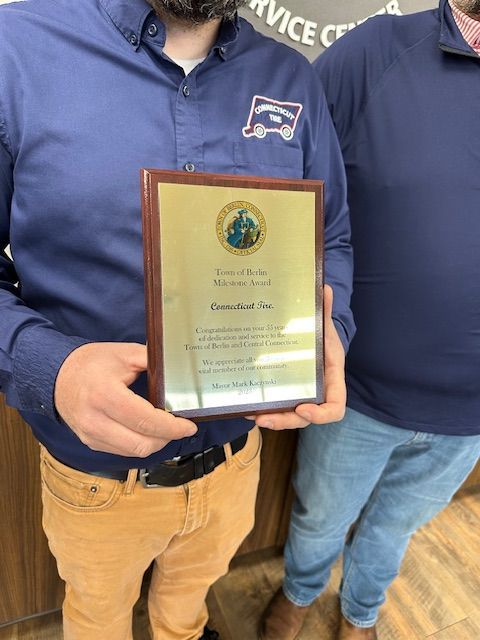 close-up view of award