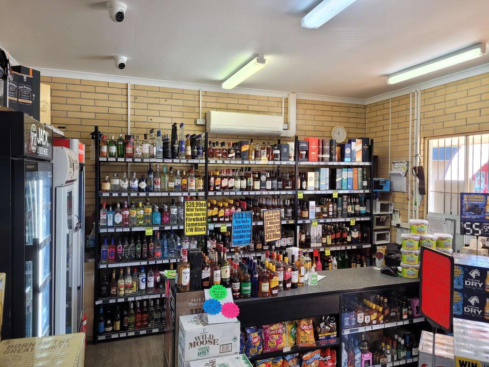 Large Shelf Of Spirits — Pub In Bundaberg, QLD