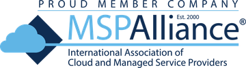 A proud member company logo for mspalliance international association of cloud and managed service providers.