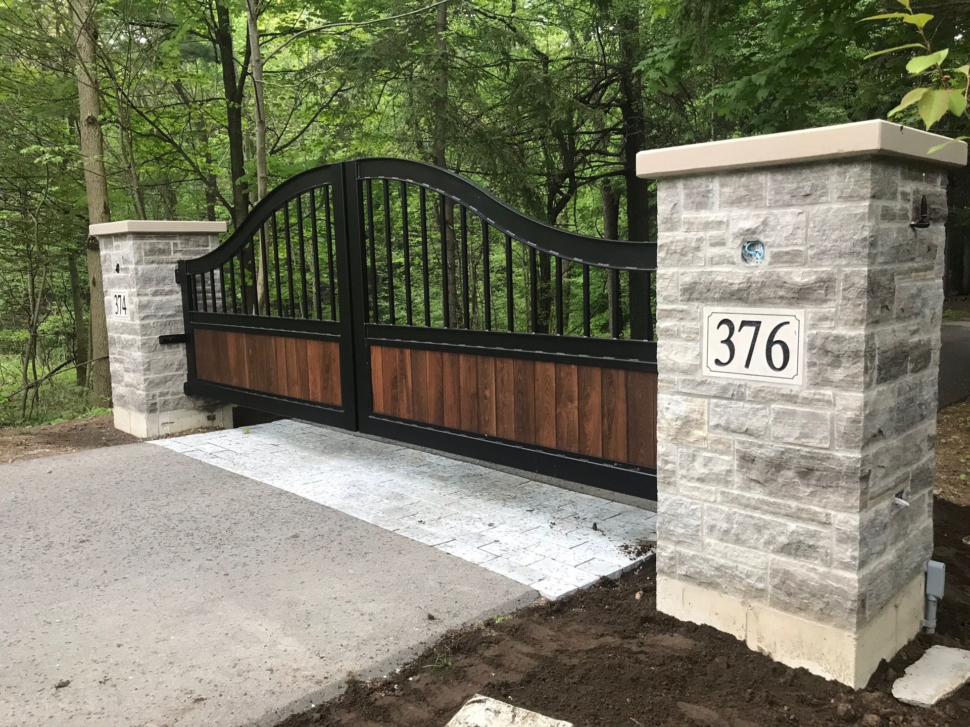 Stone Entryway to Residential House