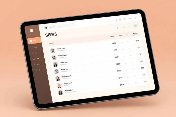 Team review leaderboard mockup