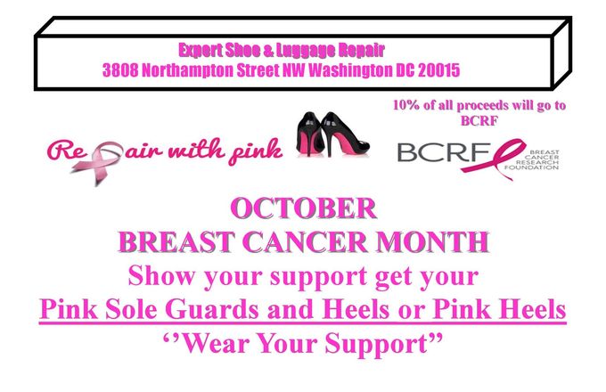 Shoe Repair Services — Flyer for October in Washington, D.C