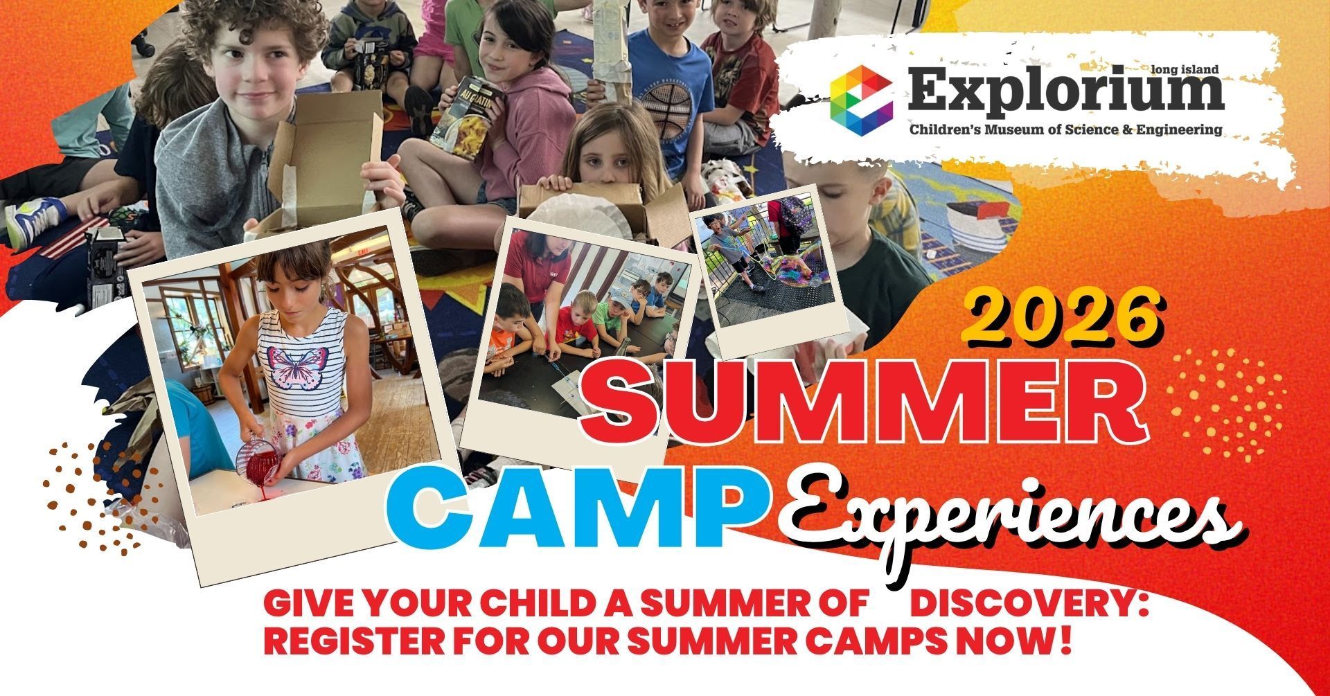 Children exploring hands-on STEM activities at the Long Island Explorium