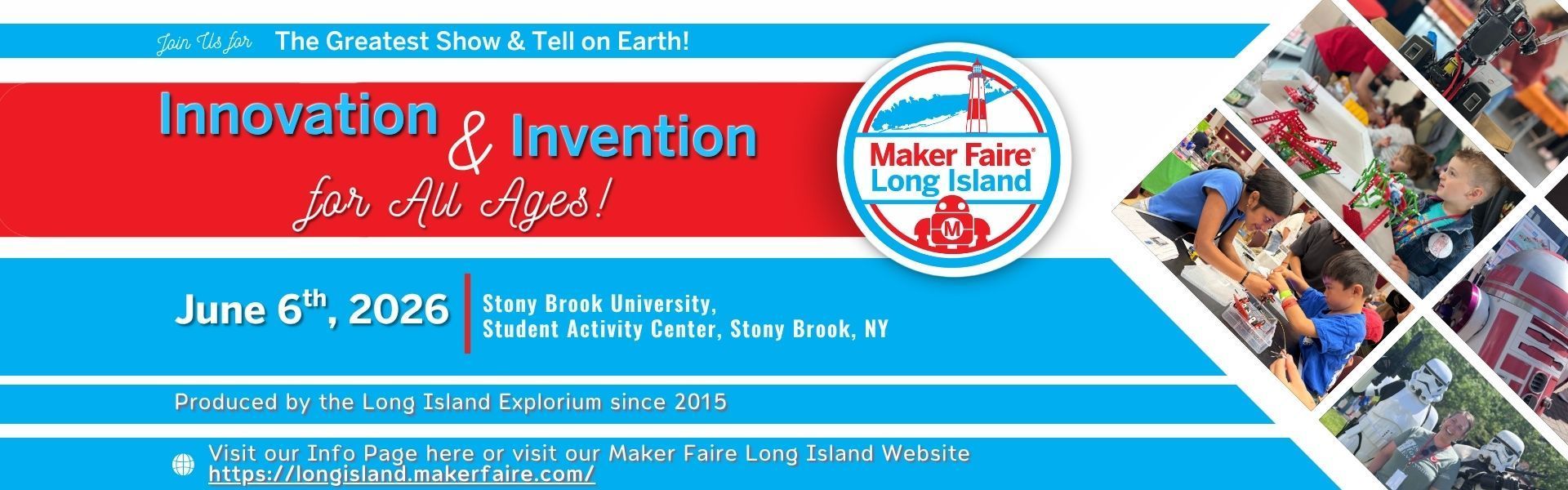 Maker Faire Long Island on June 6th, 2026