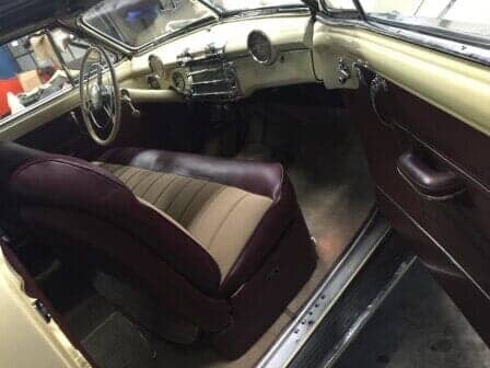 Maroon car chair — Customized upholstery services in Moorestown, NJ