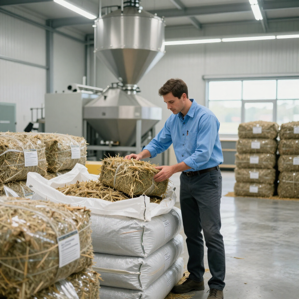 Proceso de producción y control de calidad del forraje