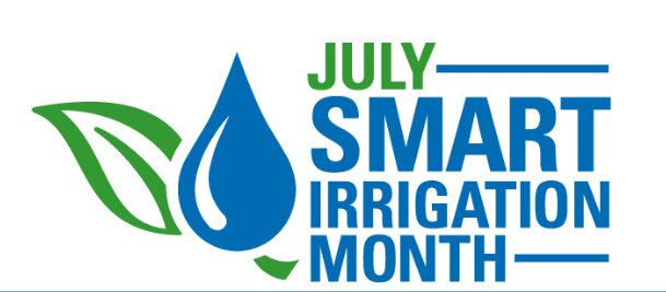 Logo for July Smart Irrigation Month