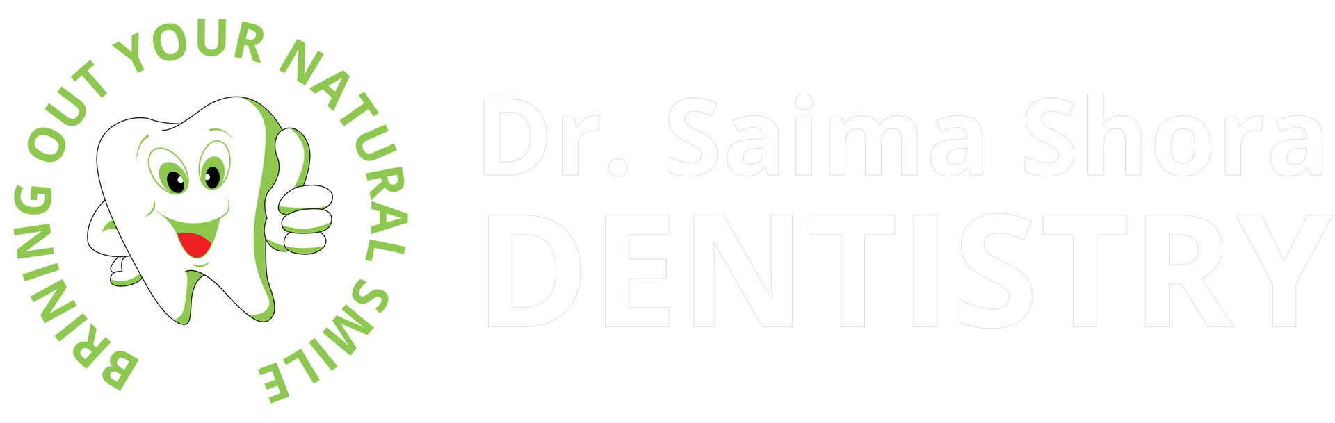 Dr. Saima Shora Dentistry Logo-White