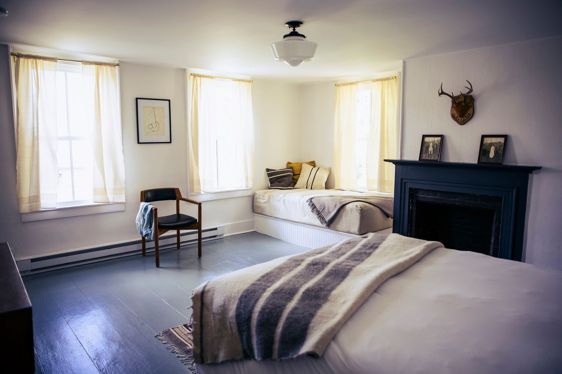 Wide shot of guest bedroom in old house – California - Laguna Hills Construction, Inc.
