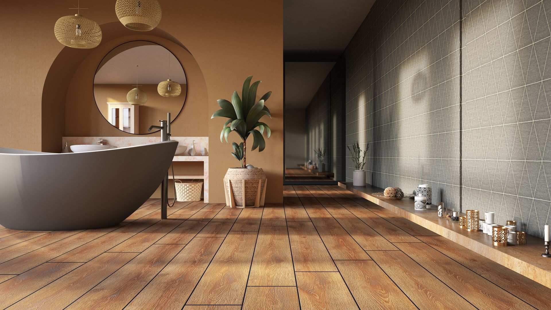 Bathroom with quality flooring – California - Laguna Hills Construction, Inc.
