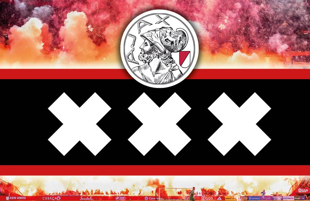 Ajax stickers (Vuurwerk) 10 stuks