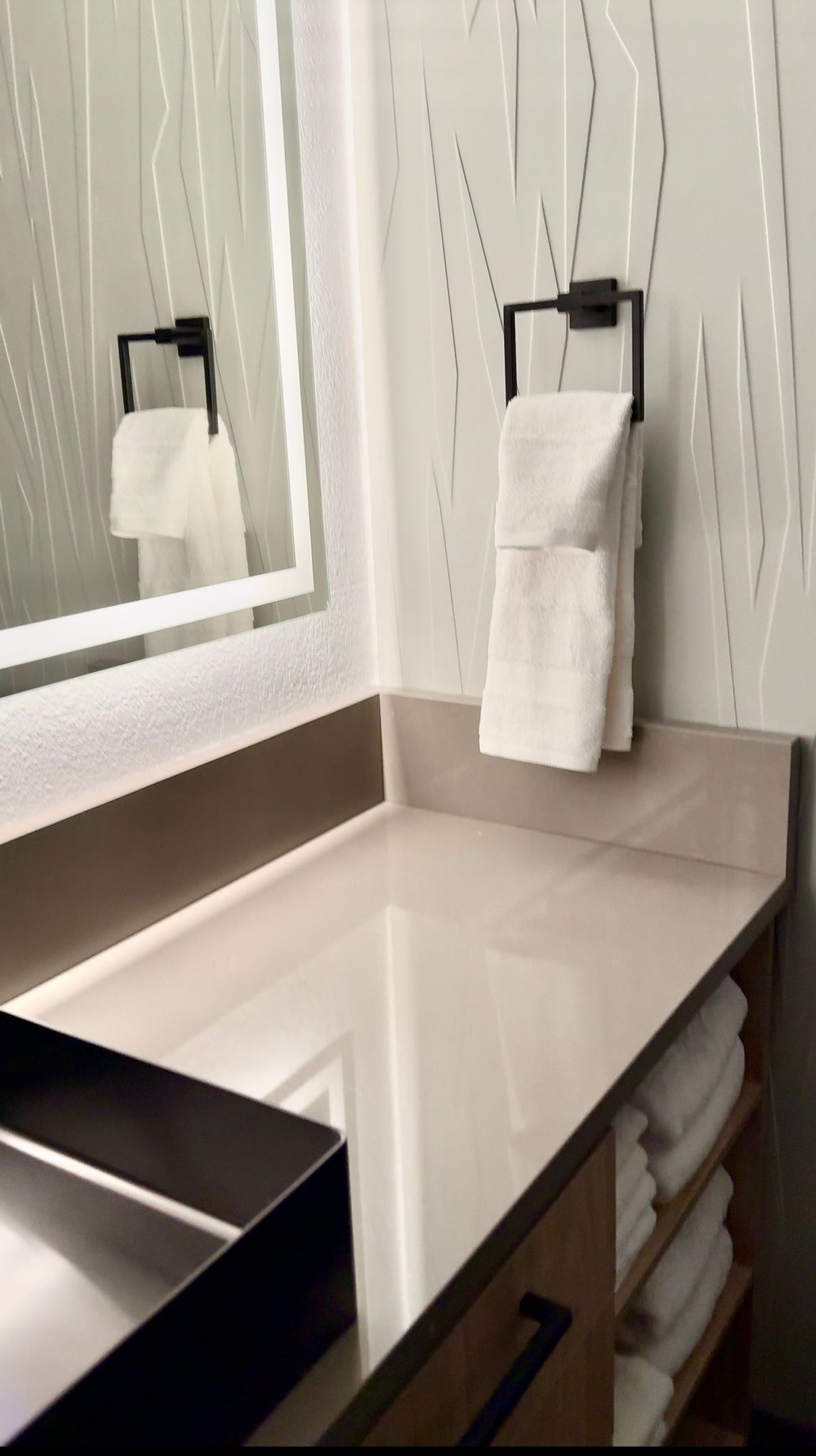 Photo showing a bathroom counter