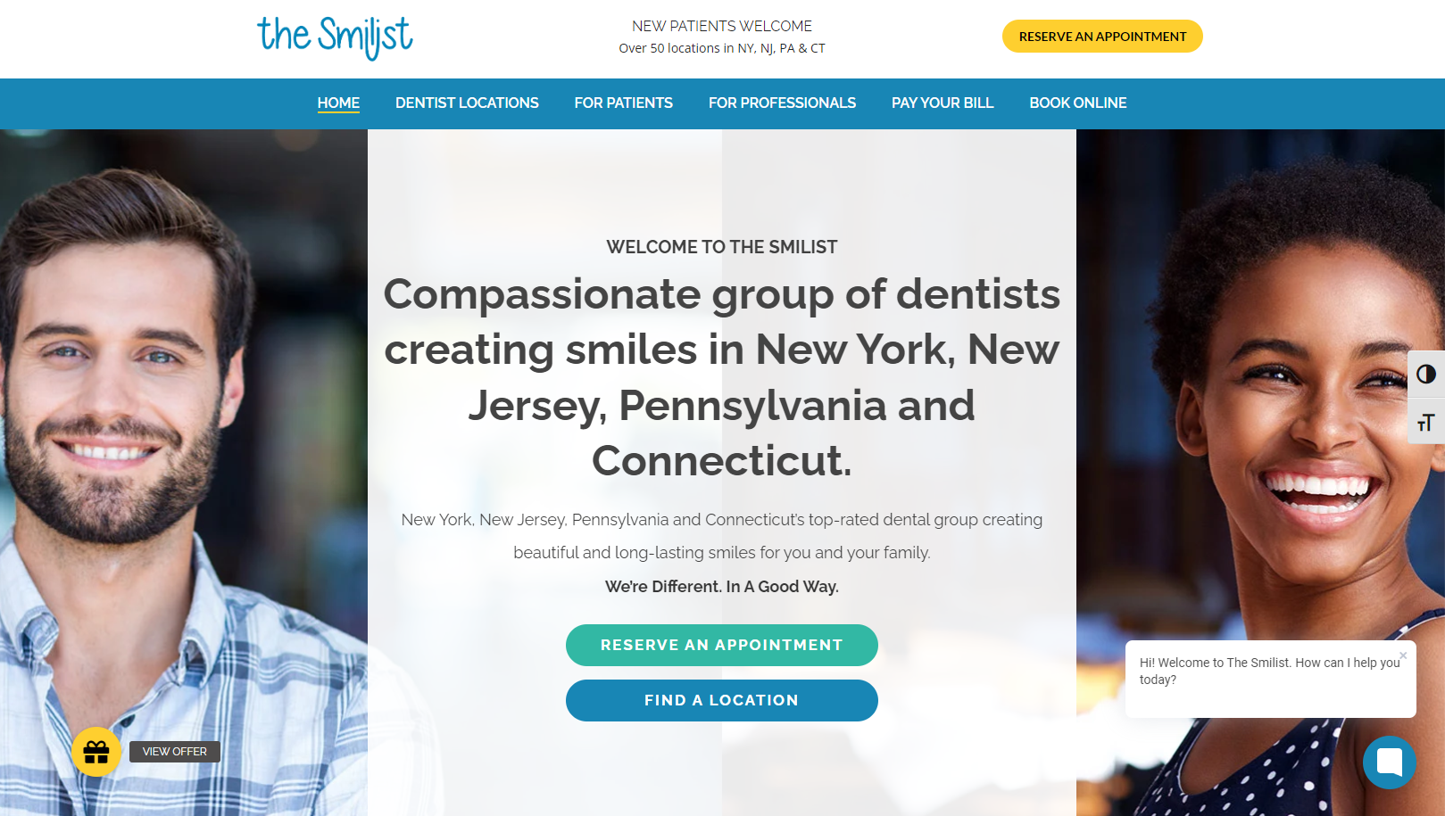 health care website design
