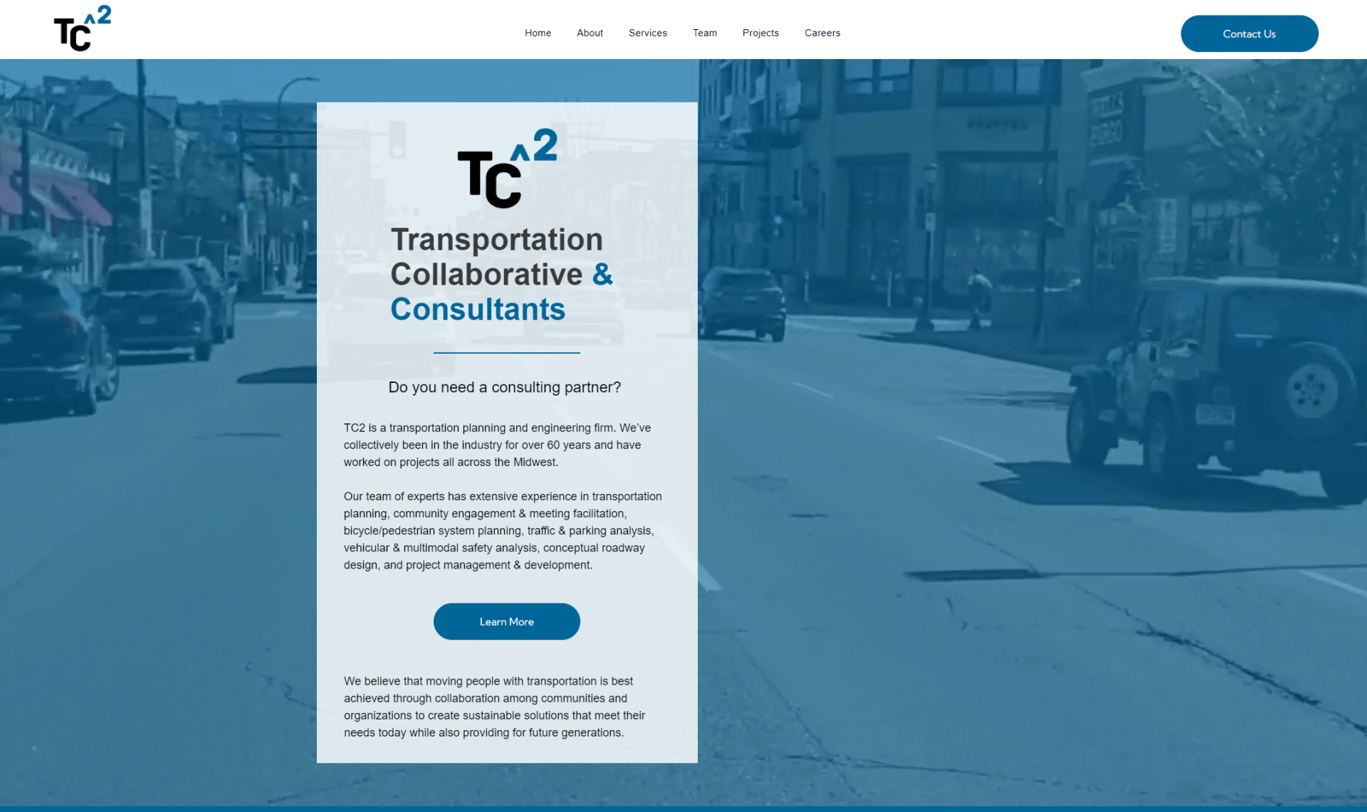 website design and development - transportation collaborative