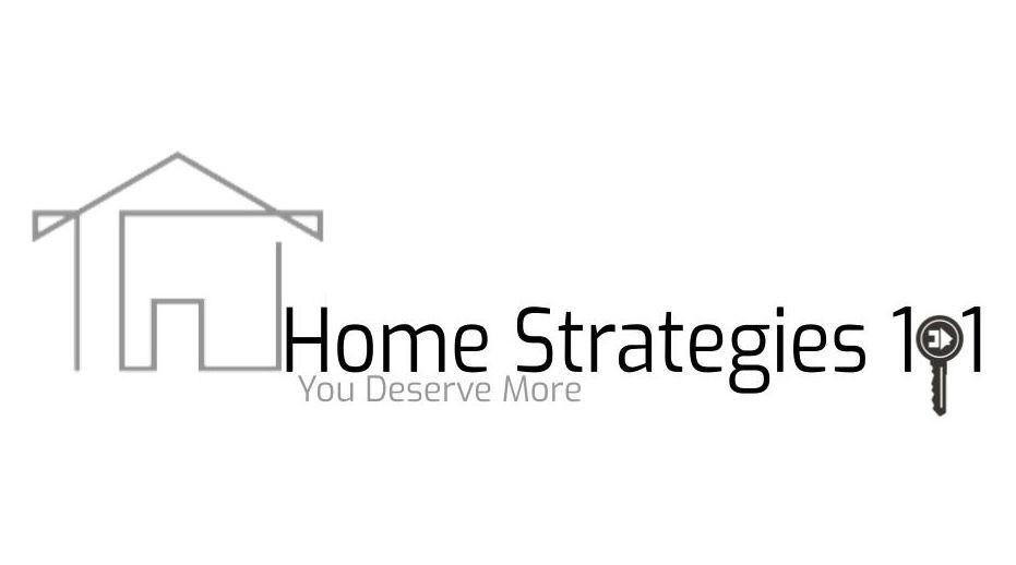 A logo for home strategies 101 you deserve more.