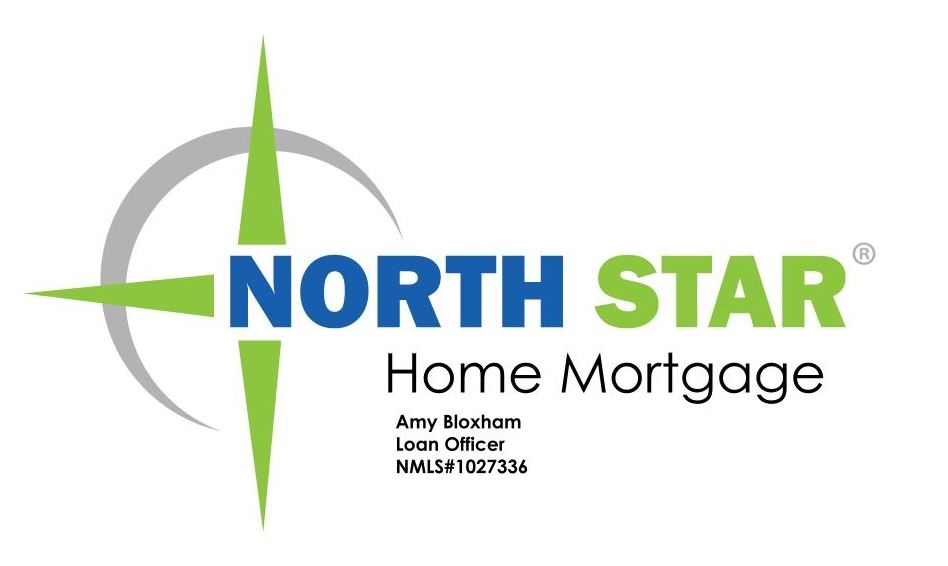 A logo for north star home mortgage with a green arrow pointing to the right.