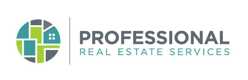 The logo for professional real estate services shows a house in a circle.