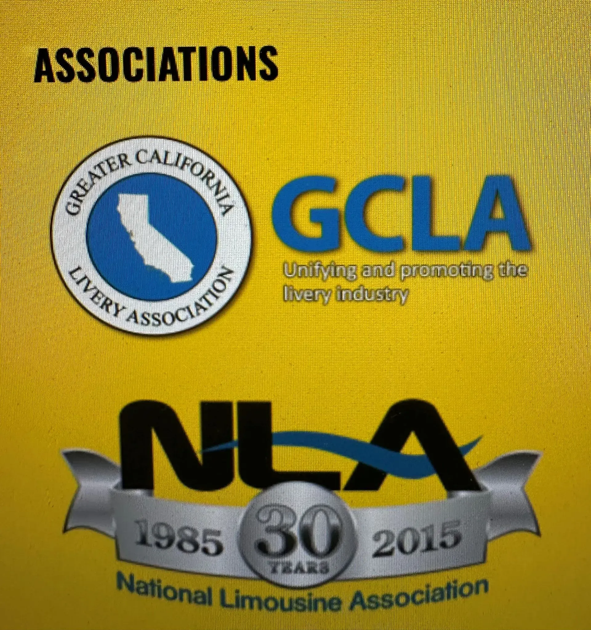 A poster for the national limousine association