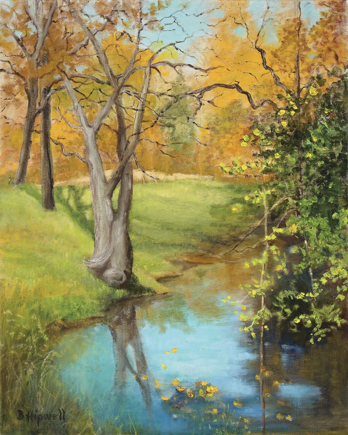 Blue Heron Farm painting by Barbra Hipwell