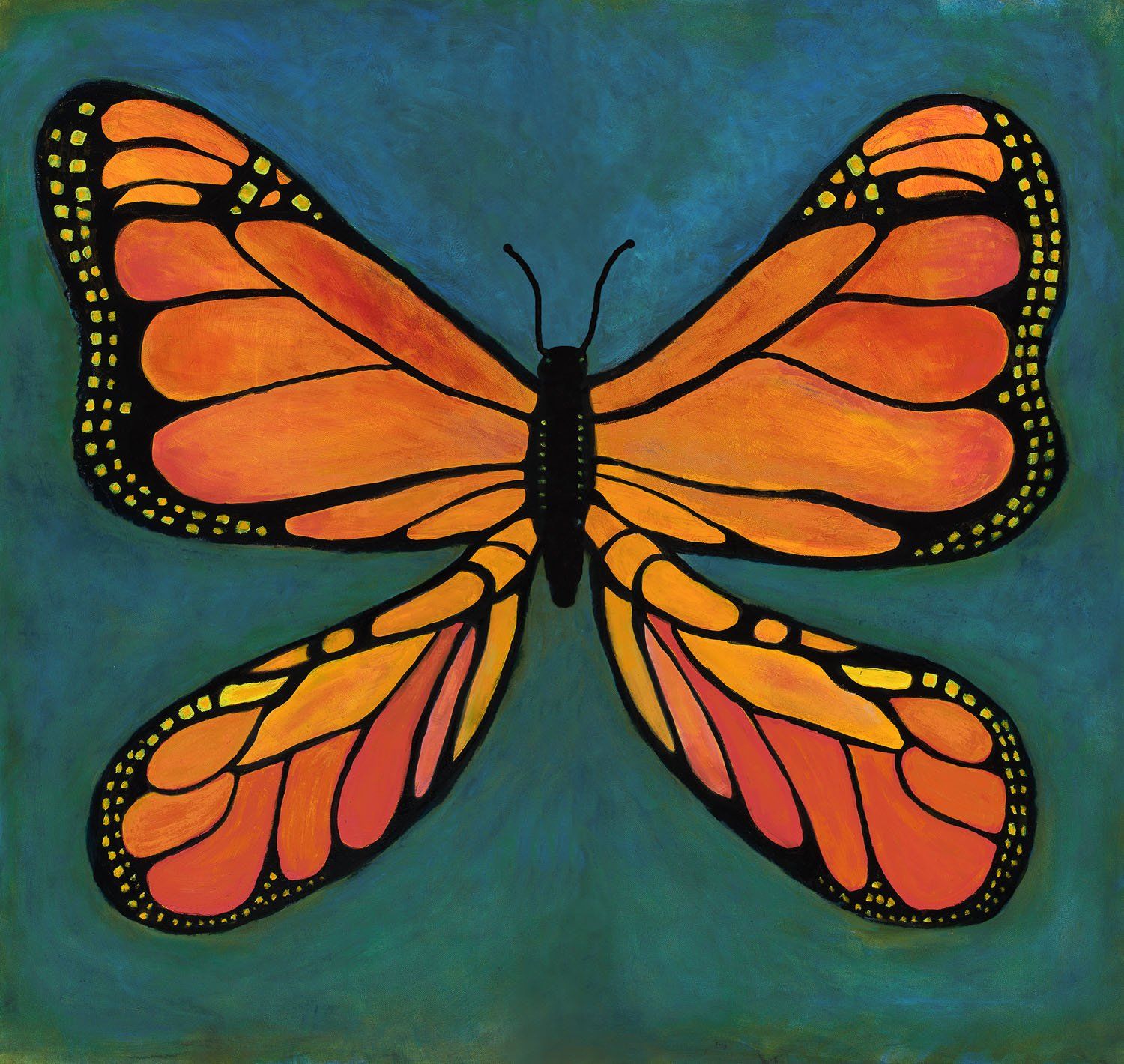 Monarch painting by Constance Hipwell of The Conn-Artist Studio & Gallery