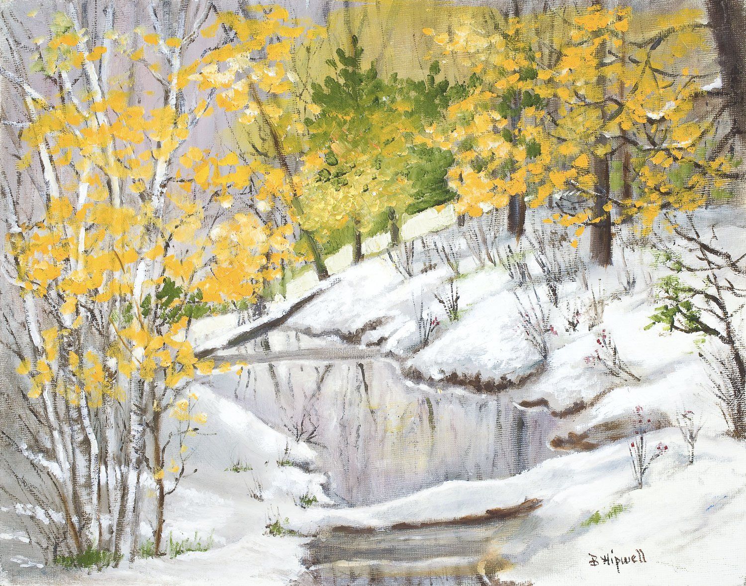 In The Glen painting by Barbra Hipwell