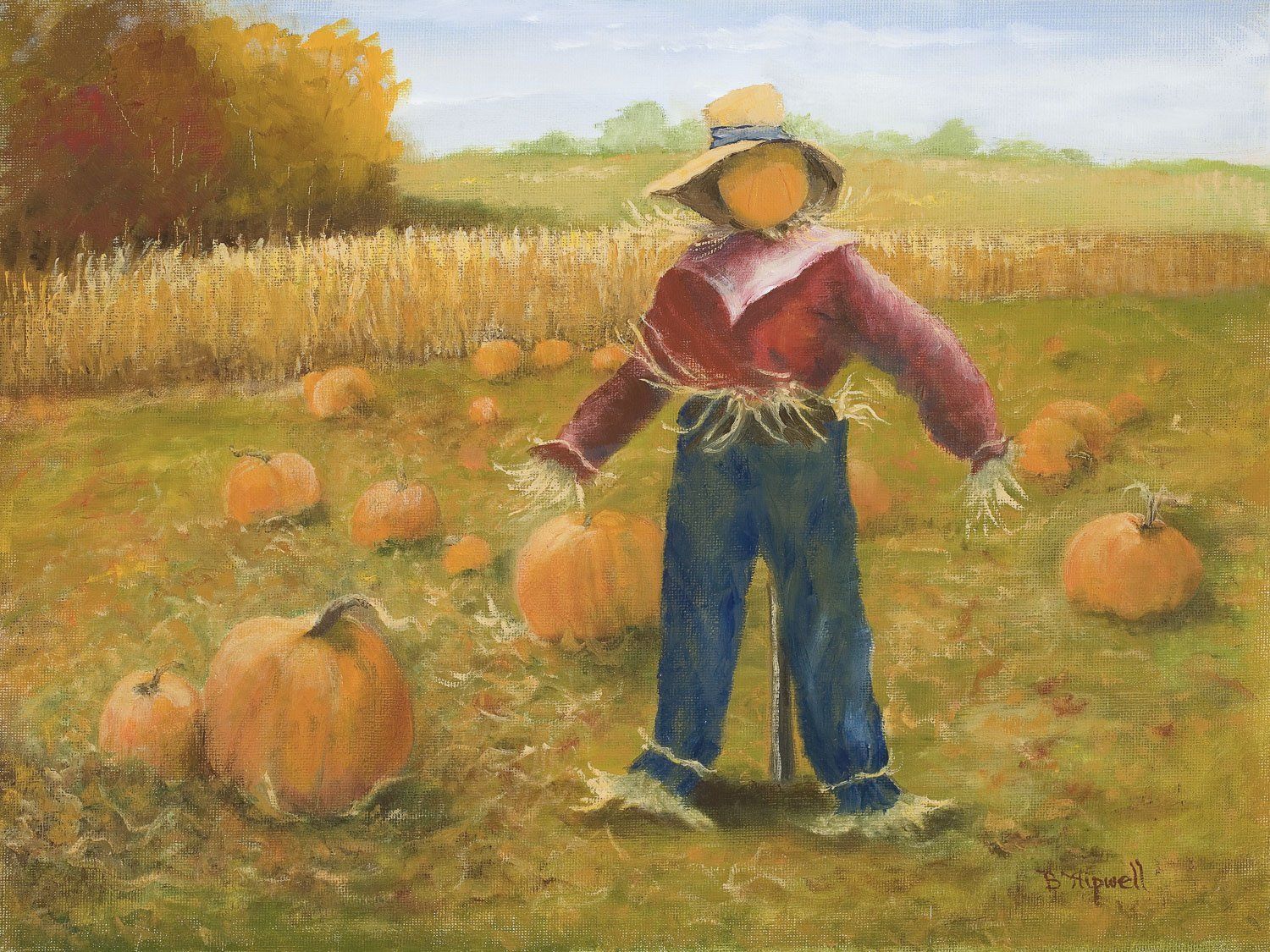 It's A Lonely Job painting by Barbra Hipwell
