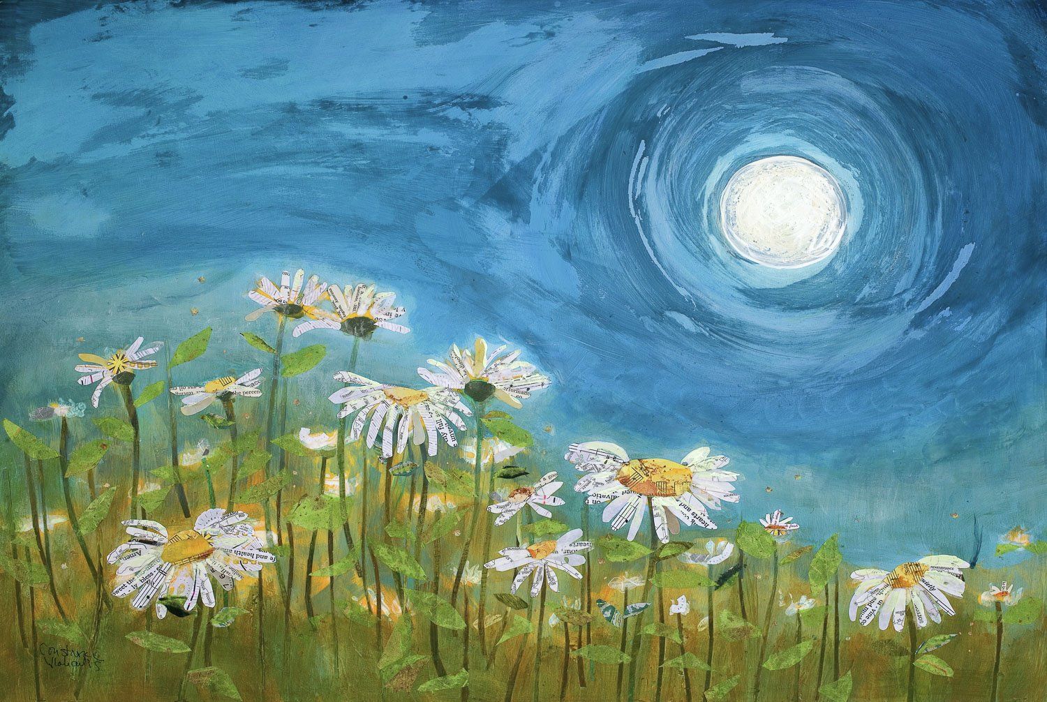 Moonshine Daisies by Constance Hipwell of The Conn-Artist Studio & Gallery