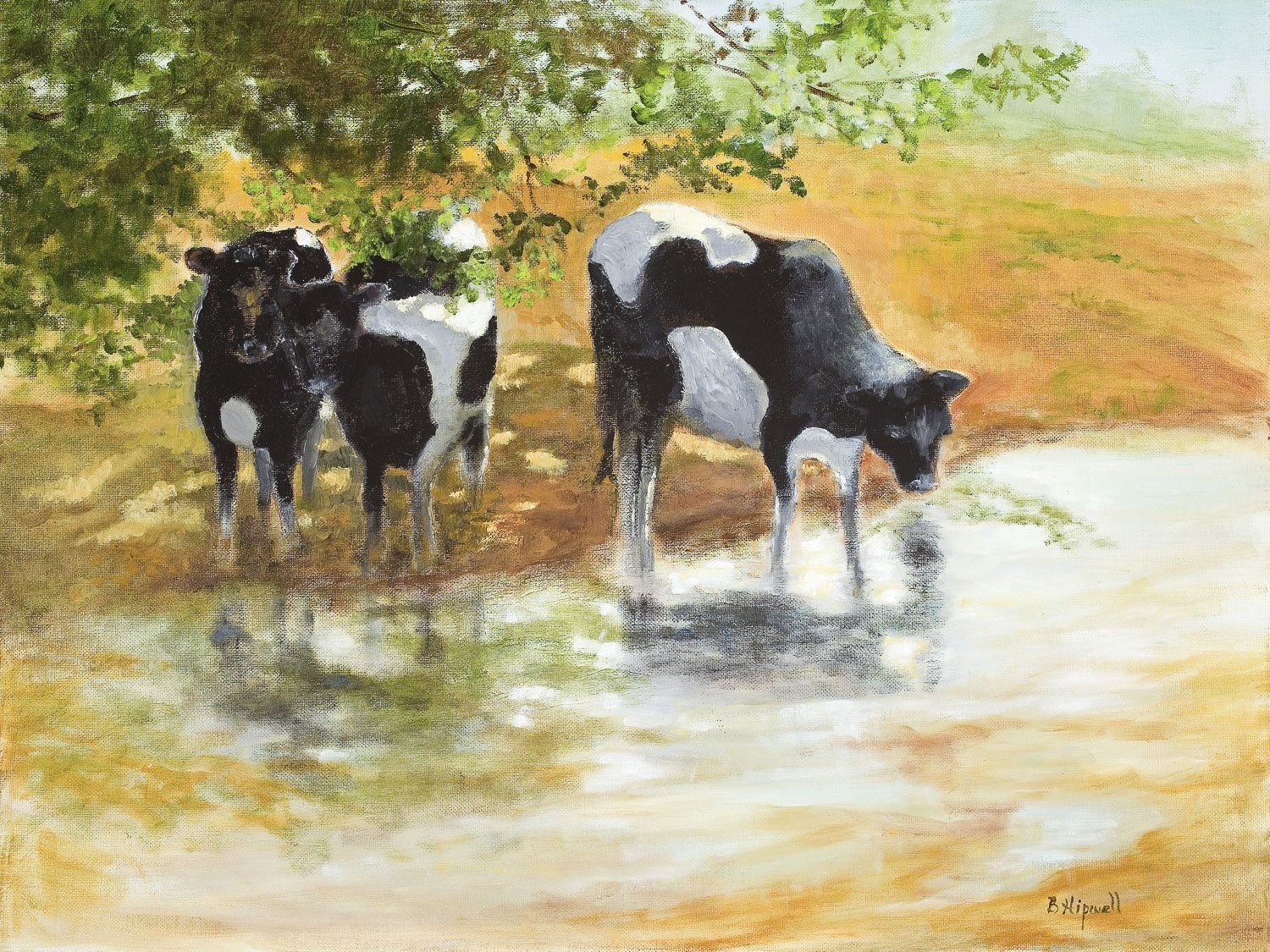 Oasis painting by Barbra Hipwell