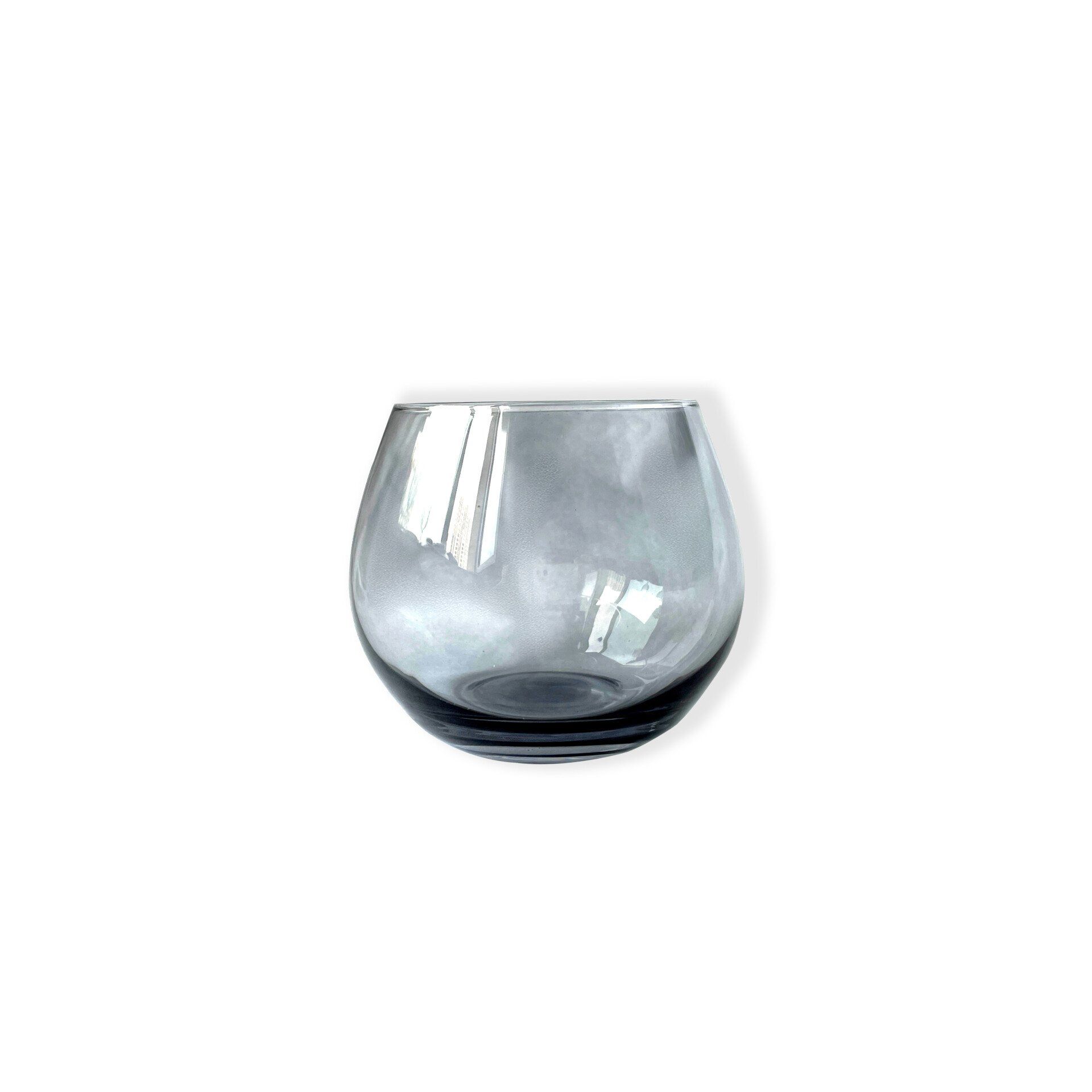 Smoke Grey Water Glass