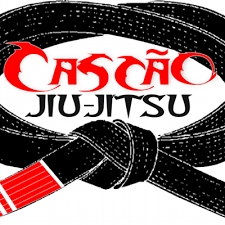 A logo for Cascao jiu-jitsu with a black belt.