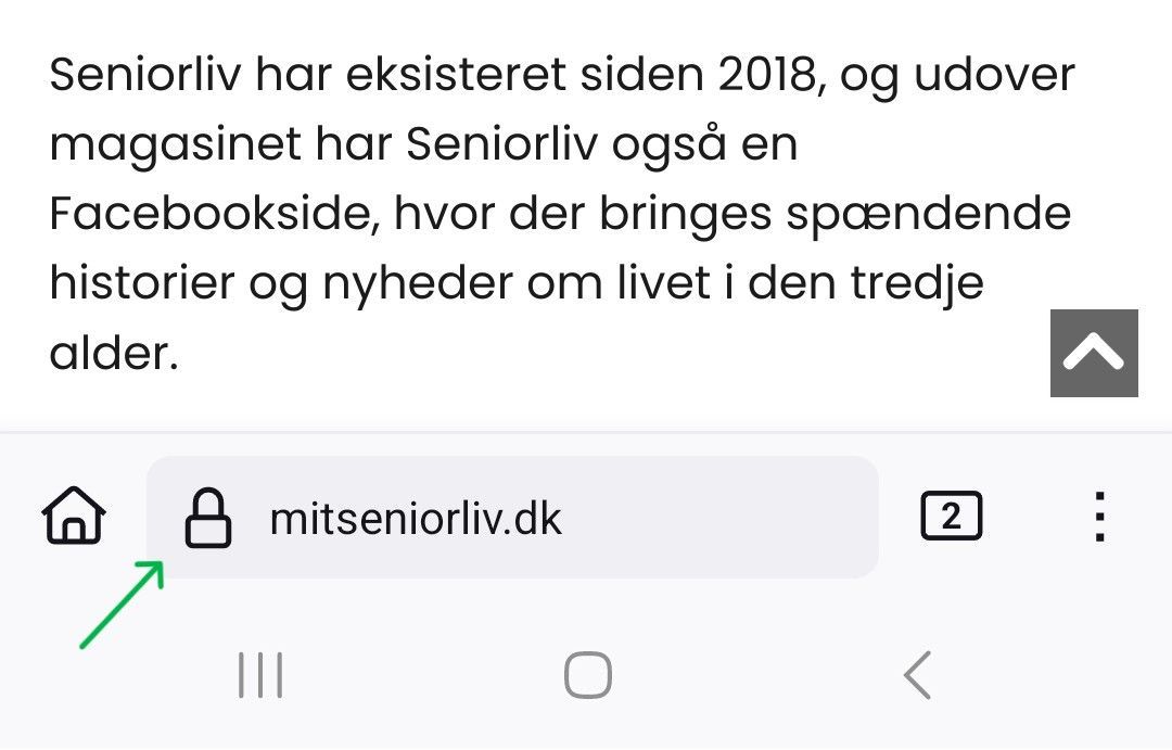 Sådan ser SSL-certifikat ud på mobilen