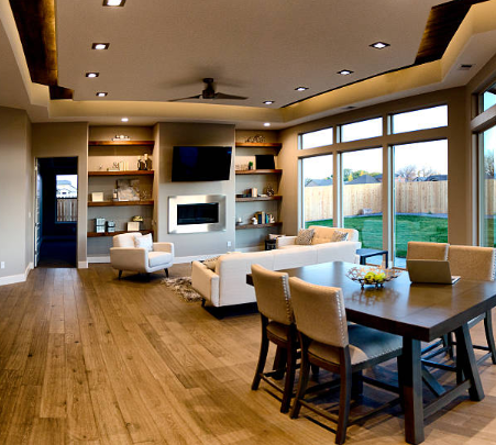 Custom Home Interior - Living Room in Virginia Beach, VA