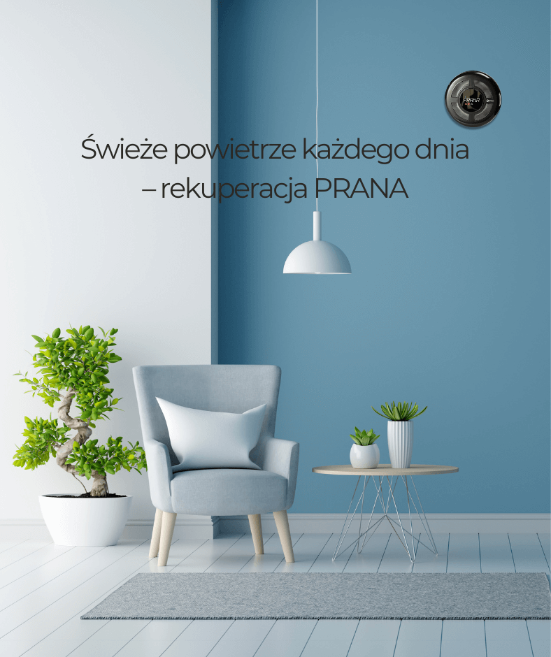 Baner reklamowy, Świerze powietrze każdego dnia - rekuperacja PRANA