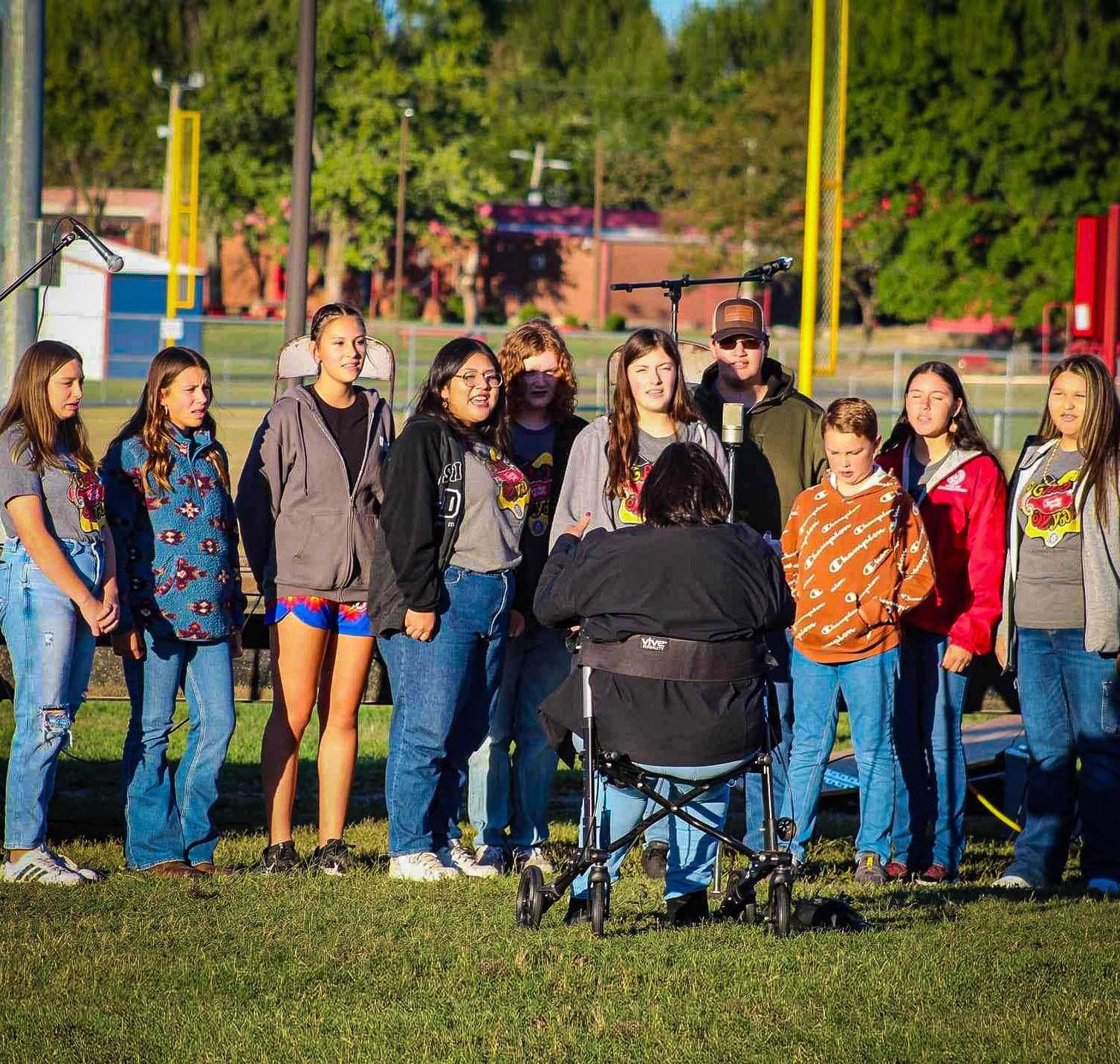 Cherokee Youth Choir at Indigenous Peoples Day in Carson Park