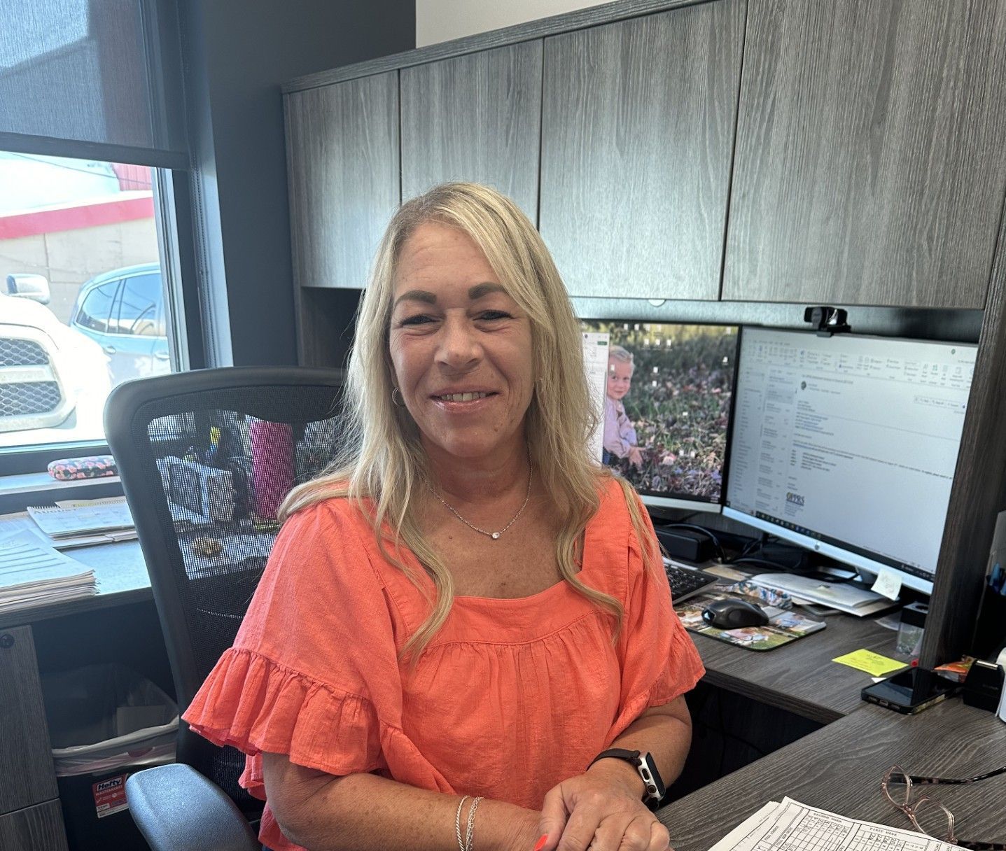 Cindy Carson in her office