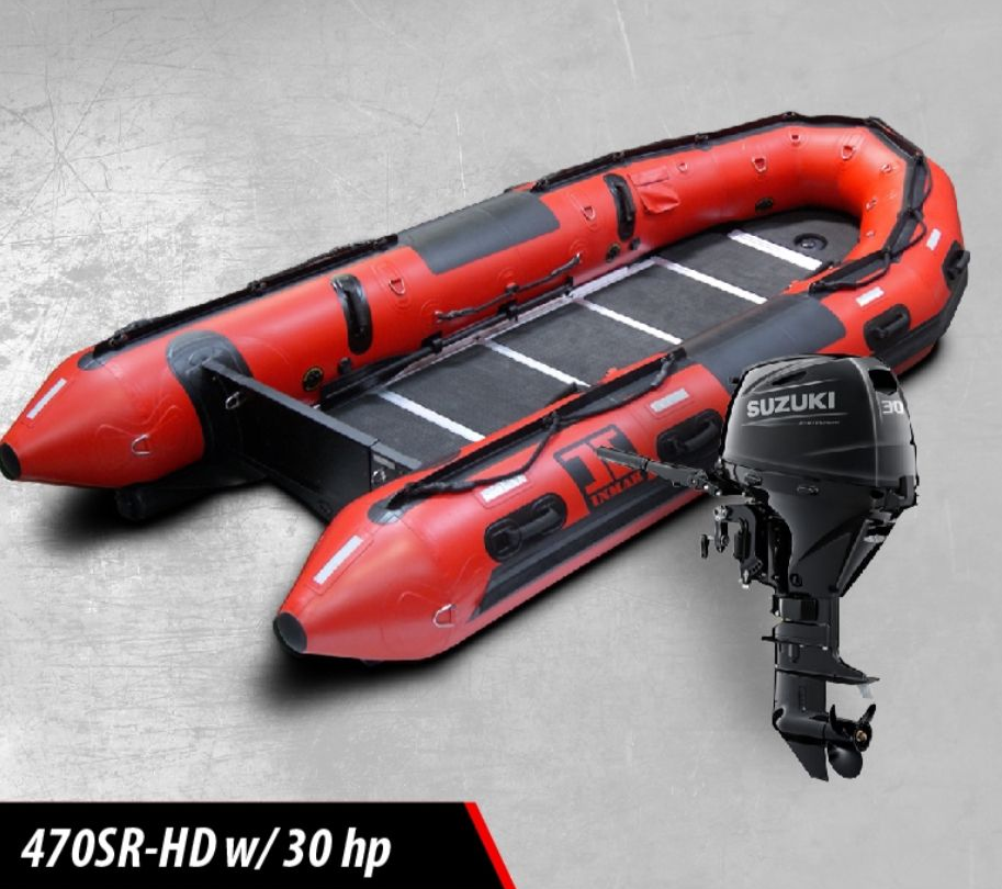 A swift water rescue boat model that selected for service in Stilwell