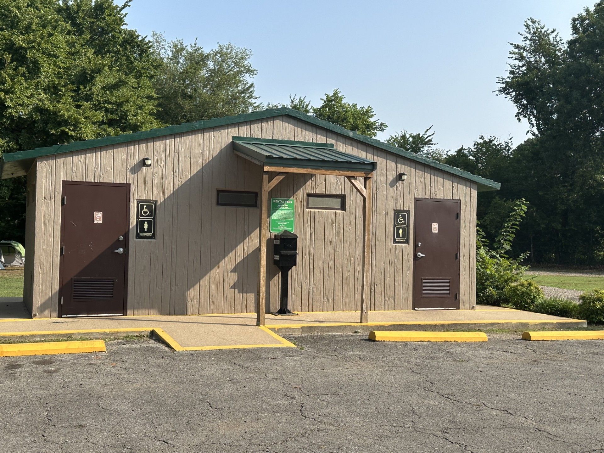 Photo of restrooms in Adair Park, Stilwell, OK