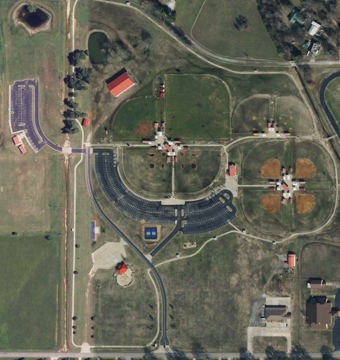 Satellite photo of Carson Park courtesy of USGS