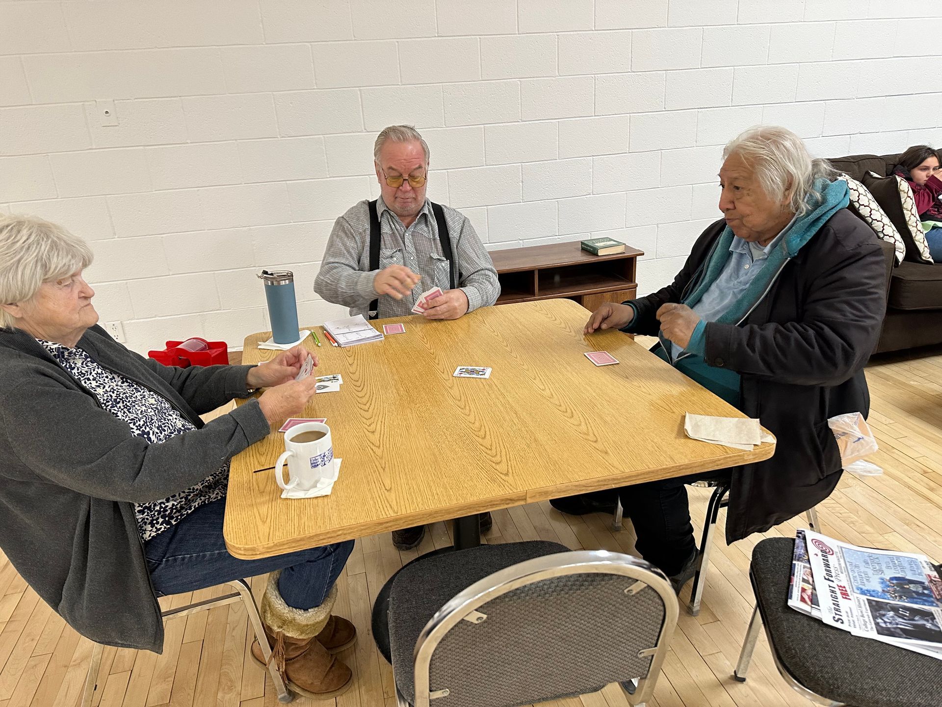 Senior People playing Cards