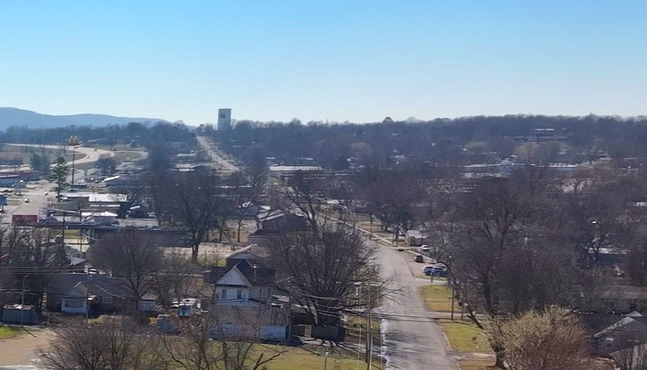 Aerial photo of Stilwell OK